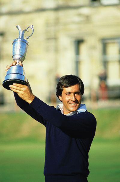 The happiest of men: Seve after winning the 1984 [British] Open at St. Andrews