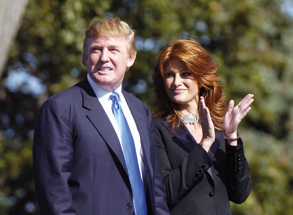 Donald Trump and Angie Everhart at the Ryder Cup