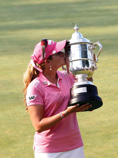 Paula Creamer U.S. Women’s Open trophy