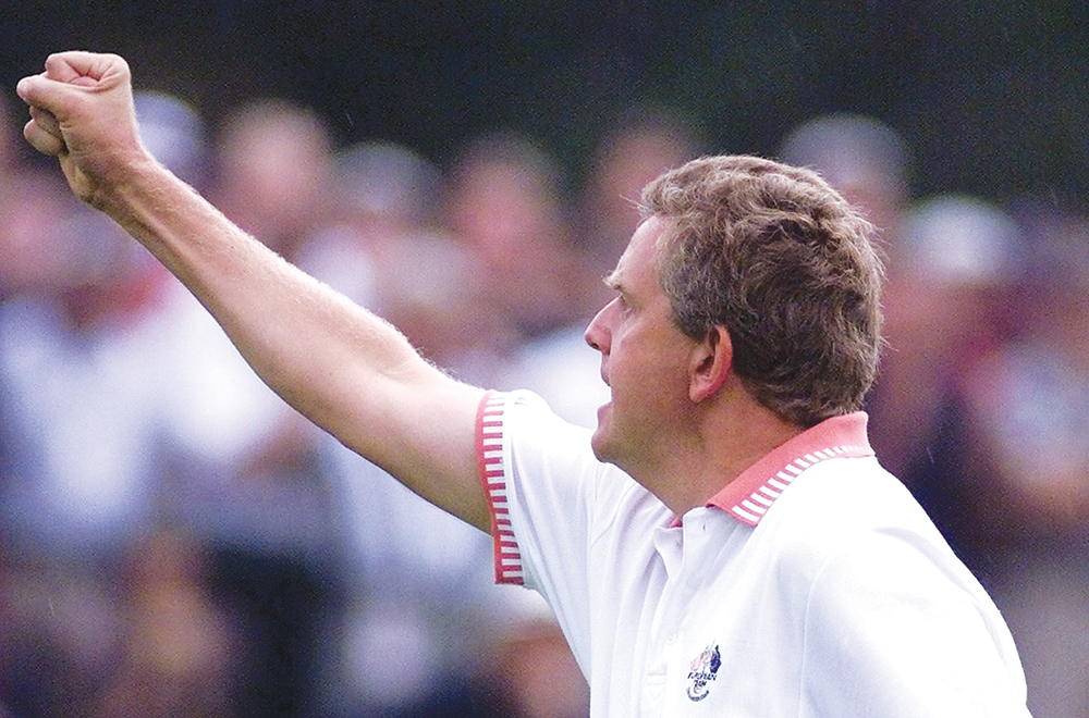 Monty putt drops at the infamous 1999 Ryder Cup at Brookline