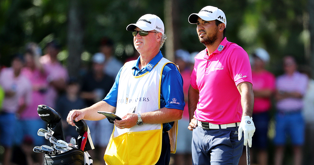 Day and his caddie Col Swatton