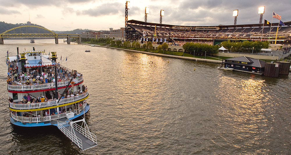 A Three Rivers cruise offers a great view of the Pirates’ PNC Park