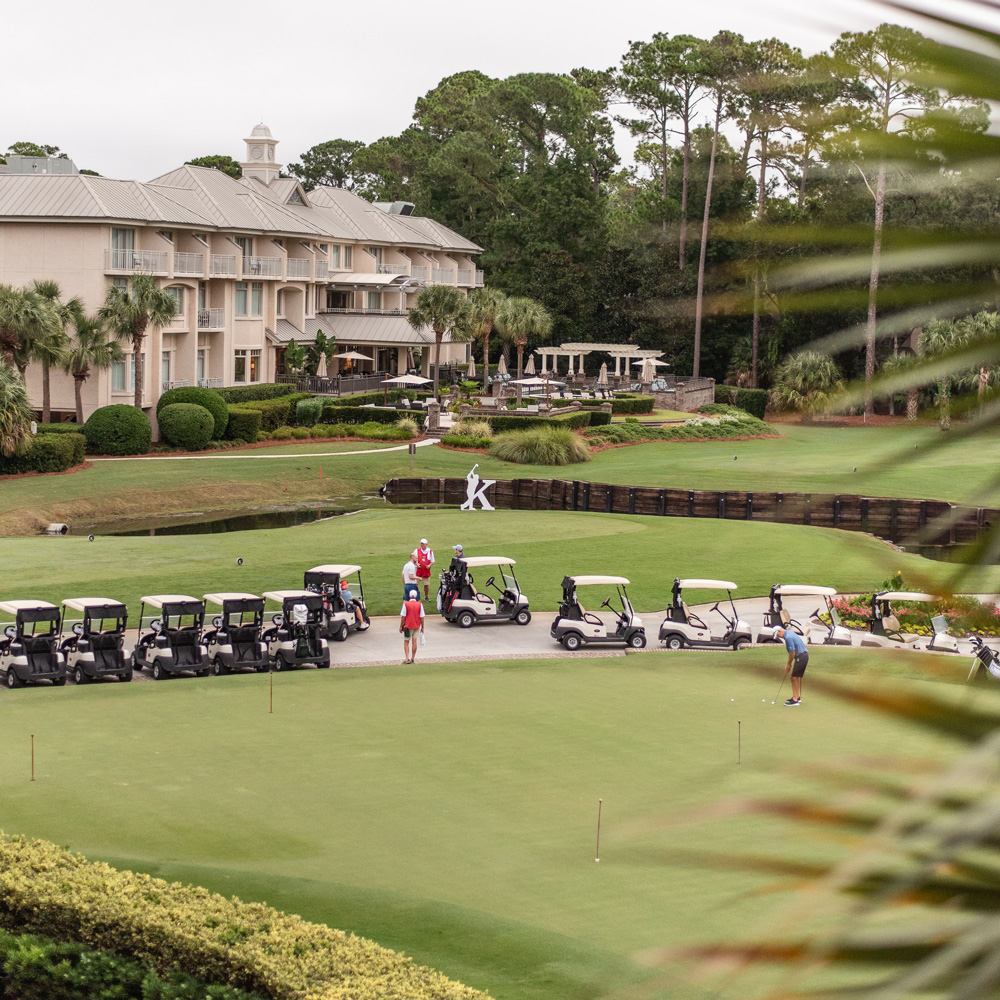 The first tee at Harbour Town Golf Links